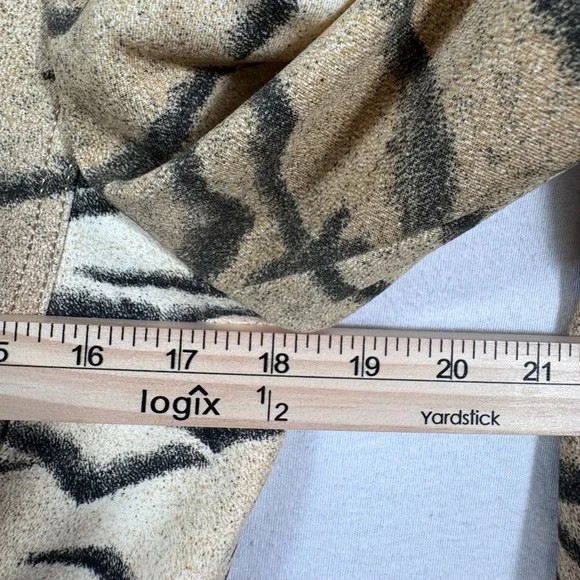 Alberto Makali Sport Caché Vintage Tiger Print Faux Suede Jacket Size 8 - Picture 4 of 7